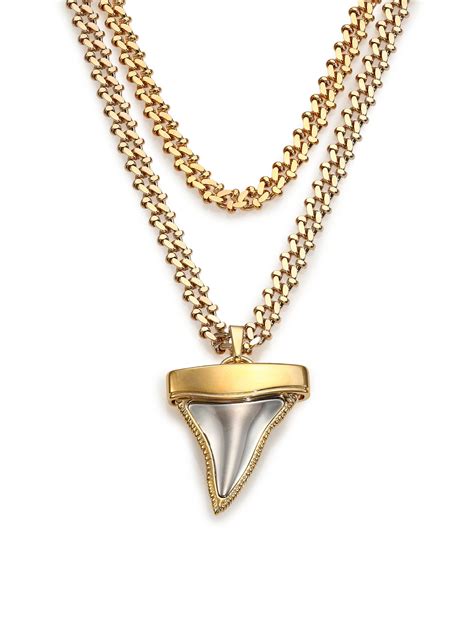 givenchy shark tooth necklace|givenchy crystal pendant necklace.